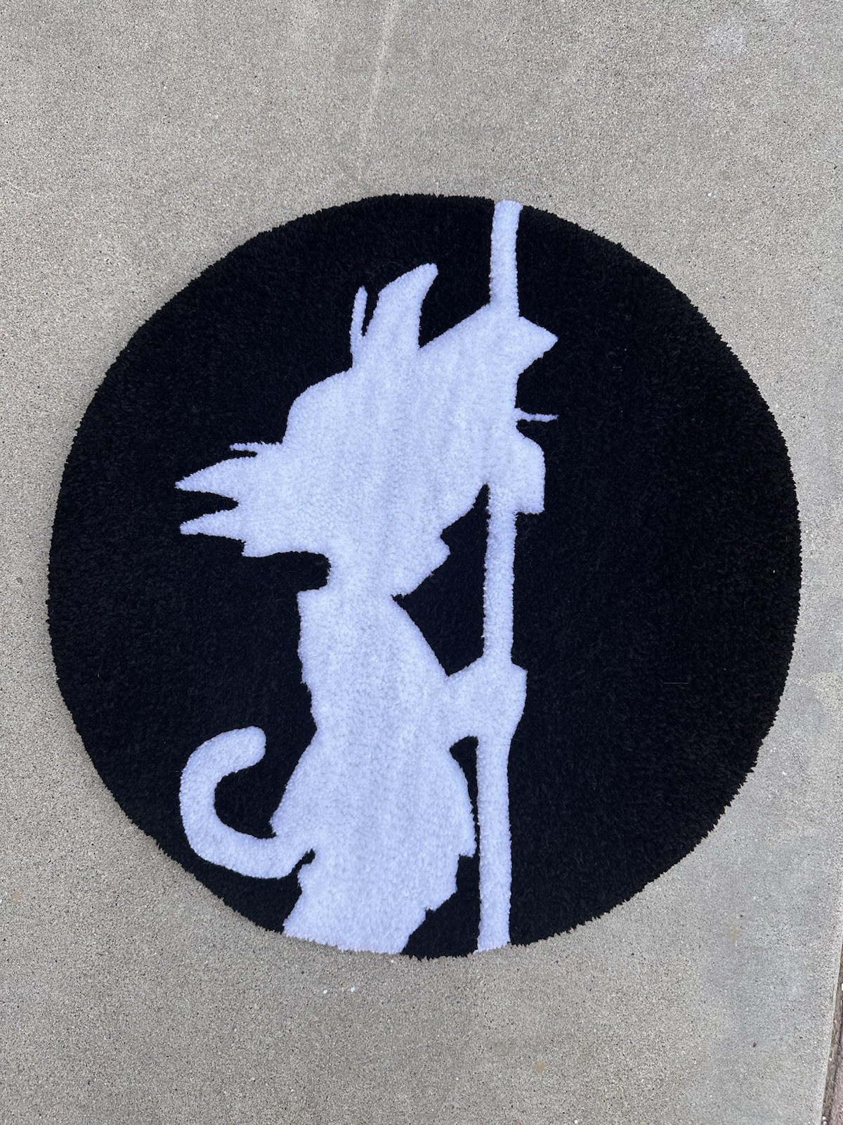 Goku Silhouette Rug
