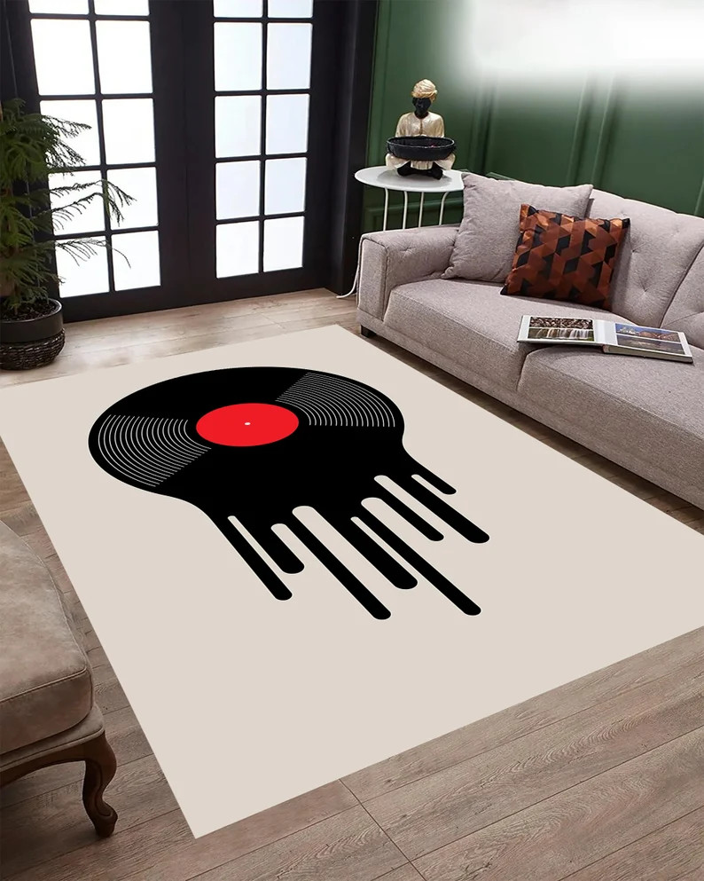 Liquid Sound Rug,Record Rug,Vinyl Record Carpet,Popular Rug,Album Rug