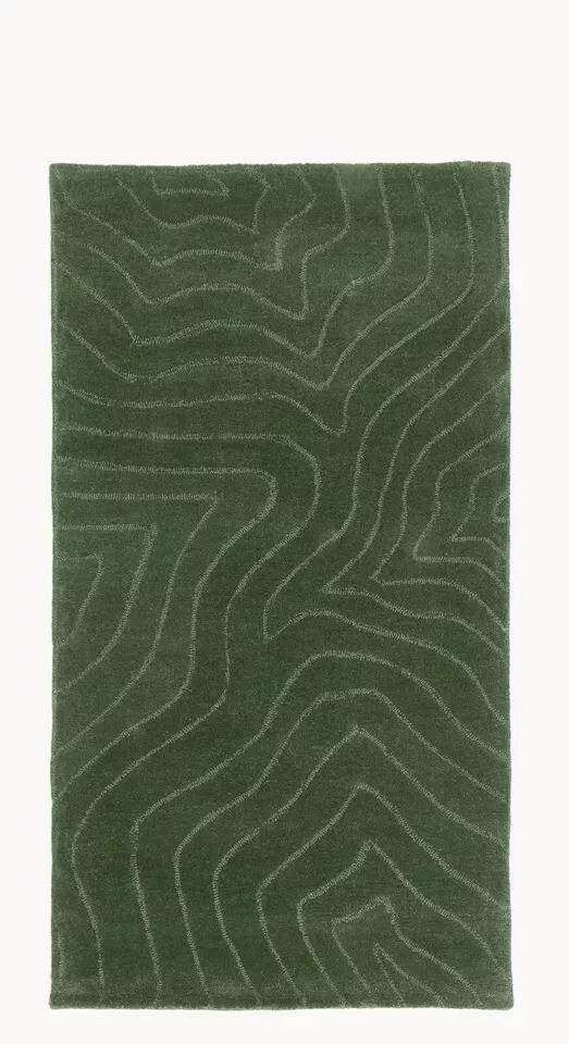 Green Hand Tufted 100% Wool Traditional Modern Hand Tufted Carpet Bedroom Living