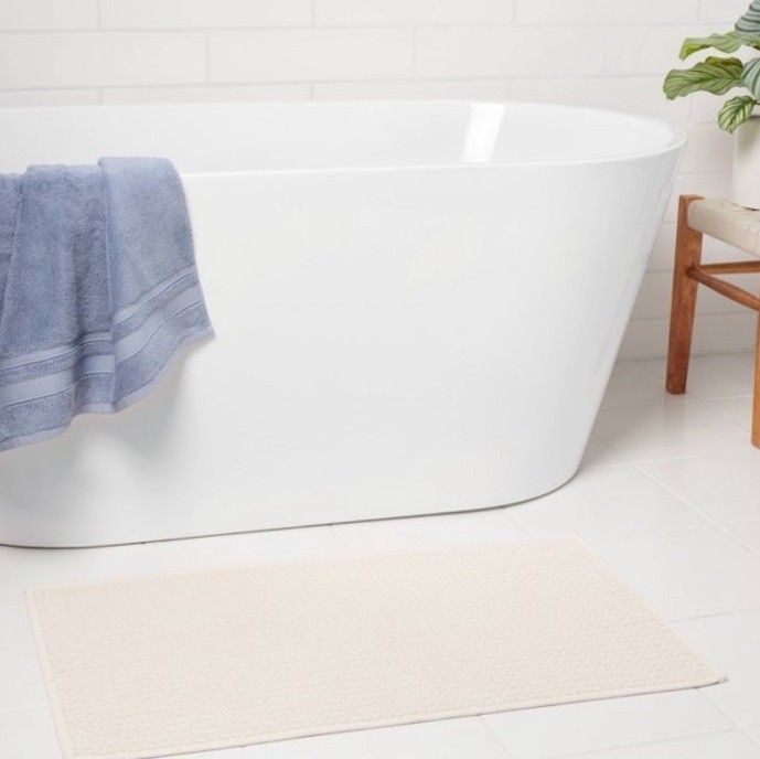Threshold 20×34 Antimicrobial Bath Rug Tan – New Without Tags