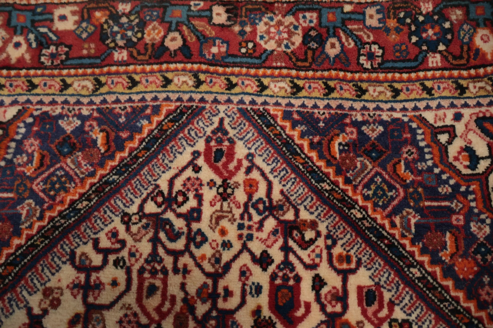 Elegant Vintage Ivory Area Carpet Rug Ornate Pattern Design Handmade Carpet 4×6