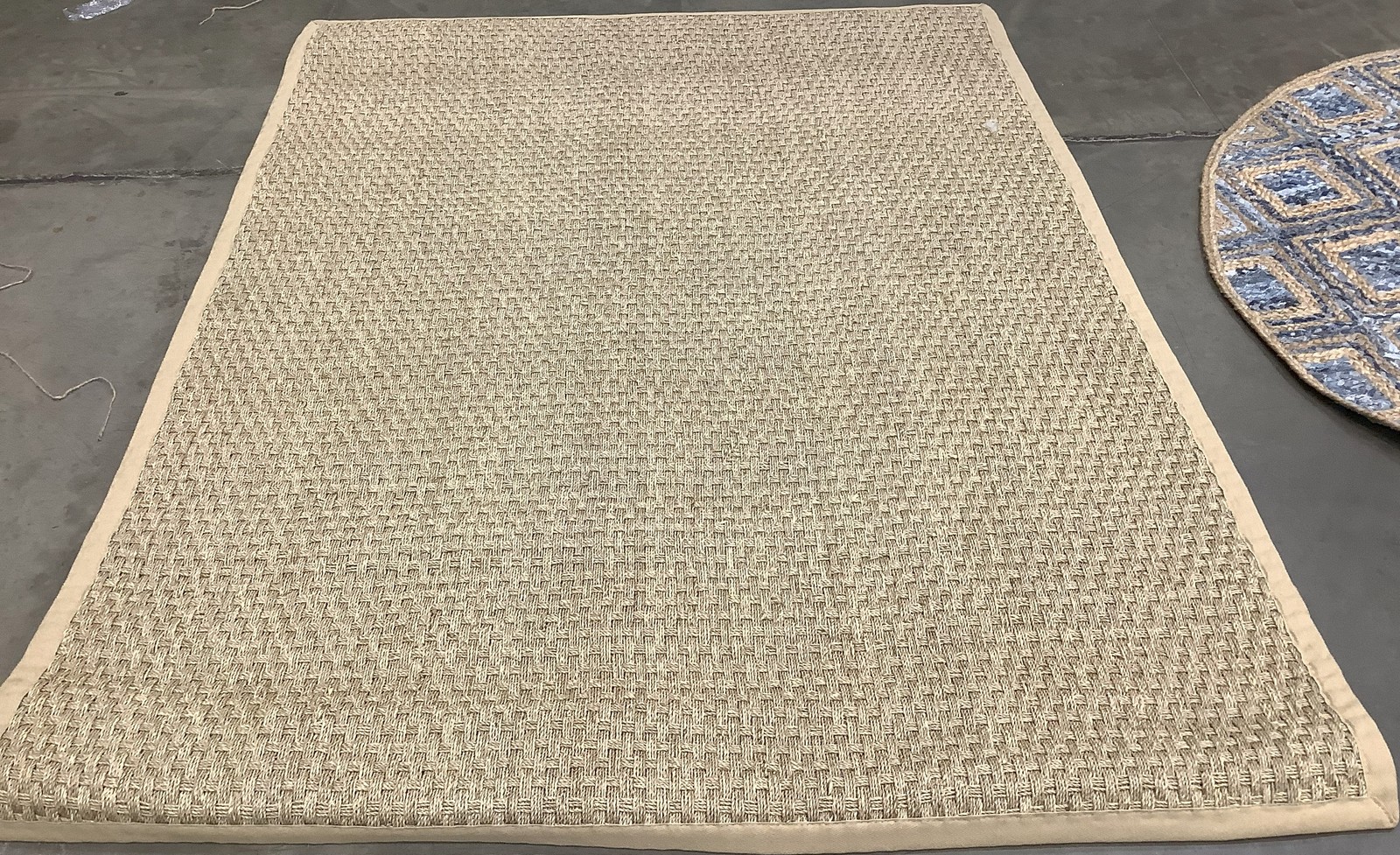 NATURAL BEIGE 6′-0″ x 8′-0″ Broken Thread Rug Reduced Price 1172682480 NF114A-68