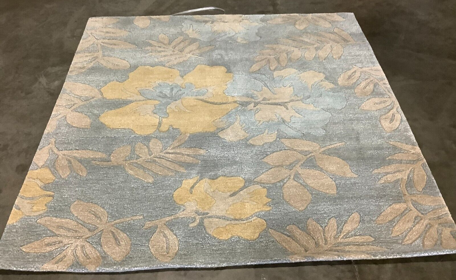 BLUE / MULTI 6′ X 6′ Square Stained Rug, Reduced Price 1172667261 SOH838B-6SQ
