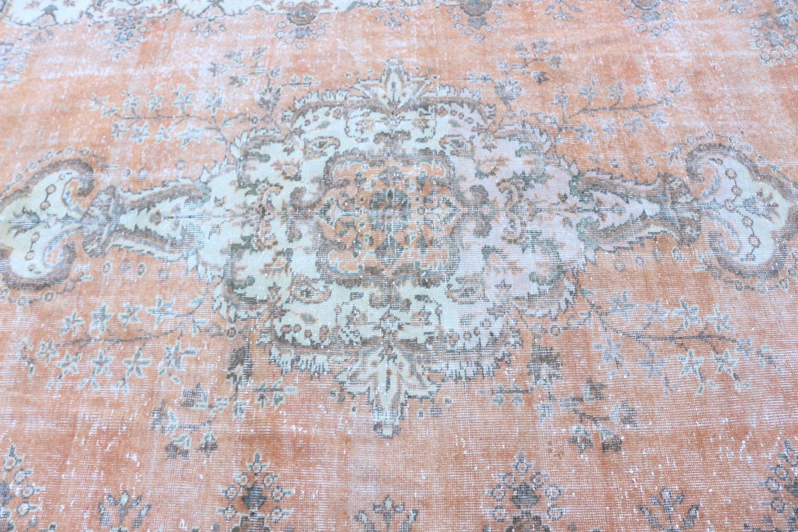 Turkish Rug 6,1×8,9 ft (185×271 cm), Orange Oriental Vintage Rug