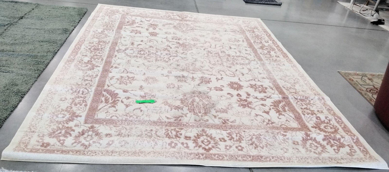 IVORY / ROSE 9′ X 12′ Stained Rug, Reduced Price 1172750445 ADR109H-9