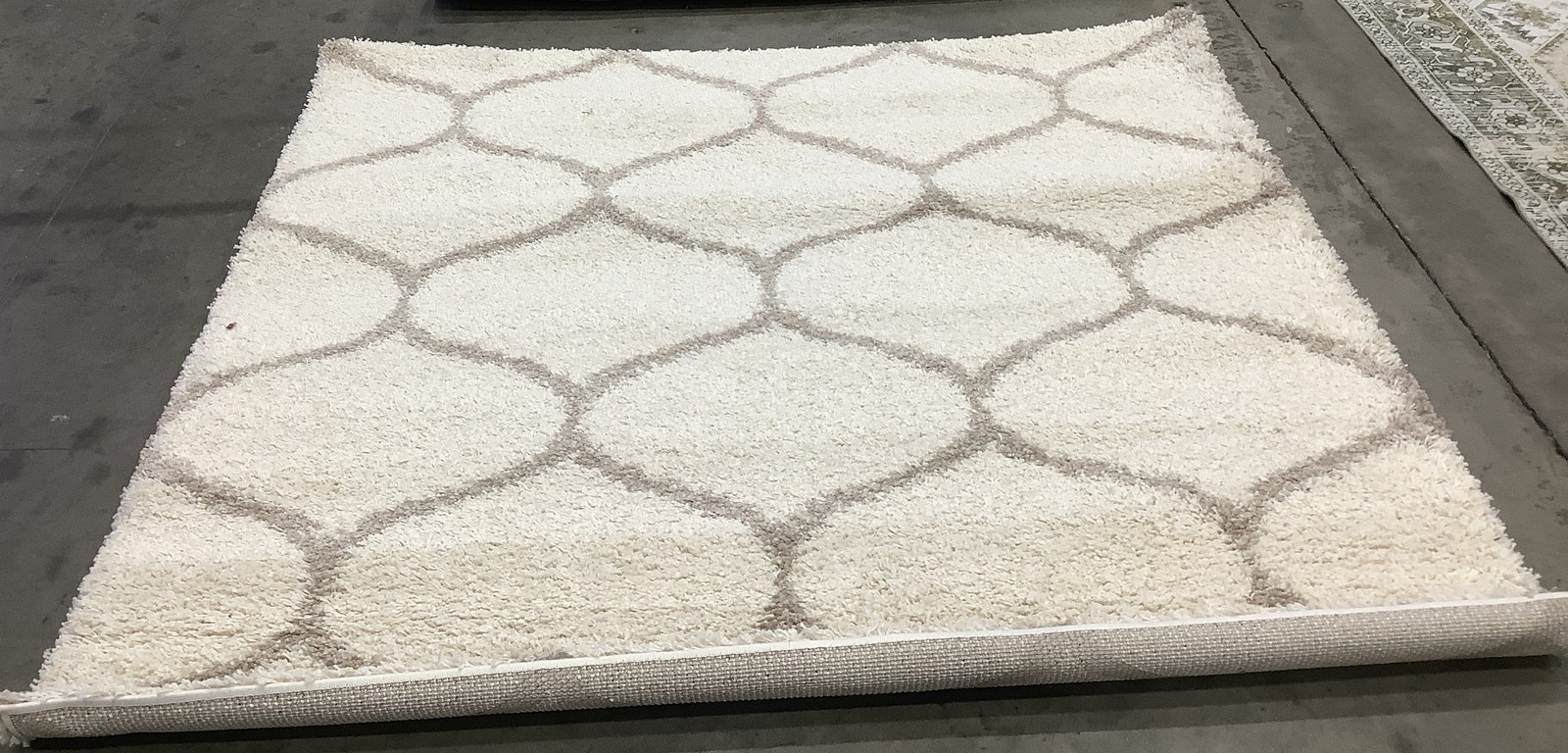 IVORY / BEIGE 5′-3″ x 5′-3″ Stained Rug, Reduced Price 1172685112 SGH280D-5SQ