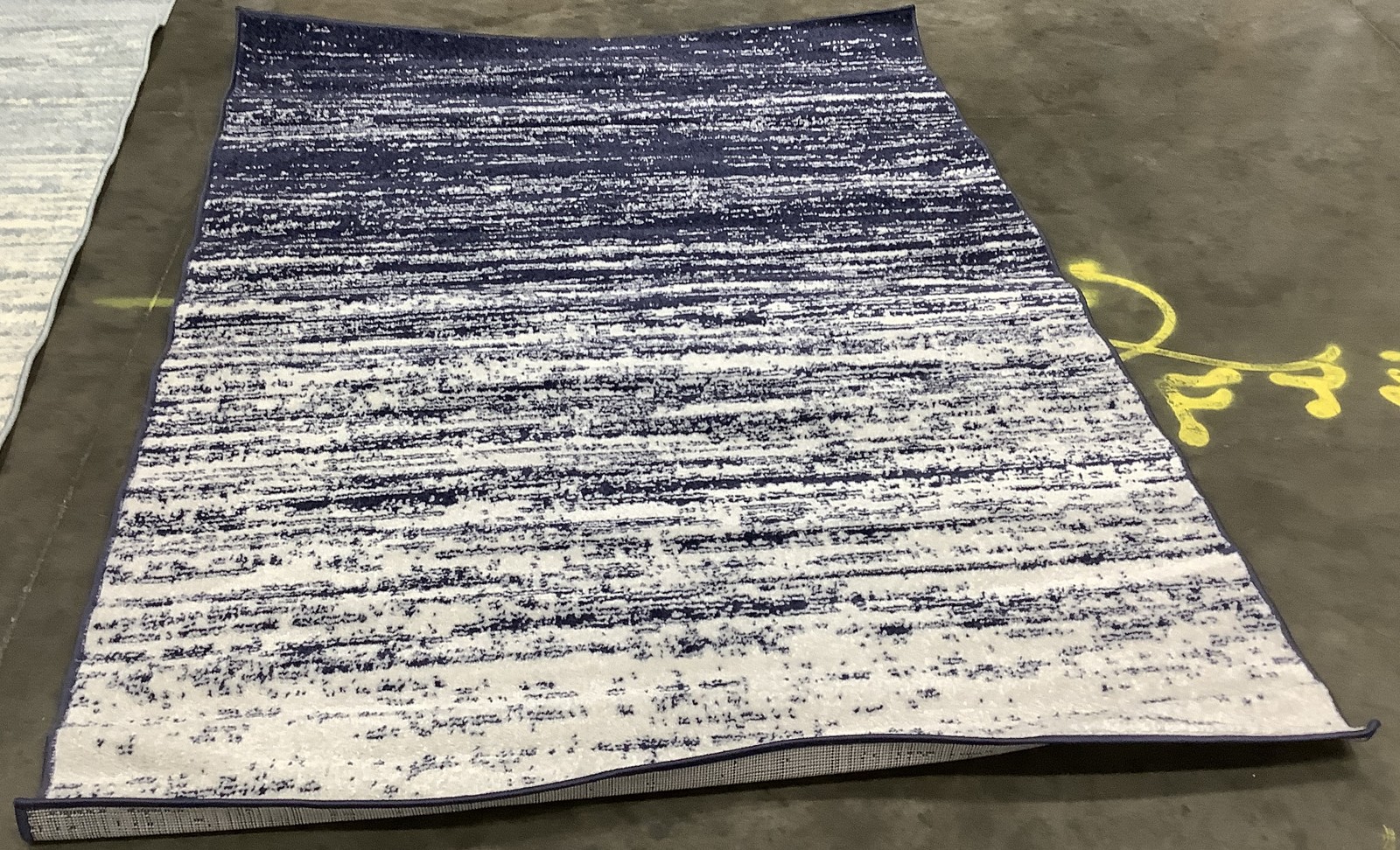 NAVY / IVORY 4′-5″ x 6′-5″ Flaw in Rug, Reduced Price 1172683424 ADR113N-4