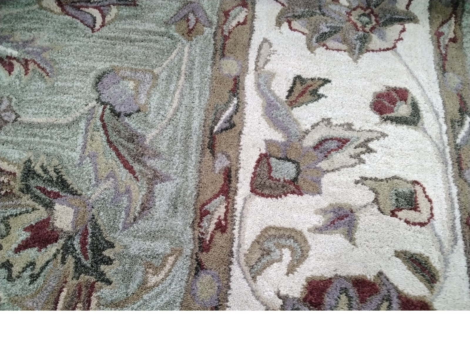 GREEN / GOLD 9′-6″ X 13′-6″ Back Stain Rug, Reduced Price 1172743655 HG343A-10