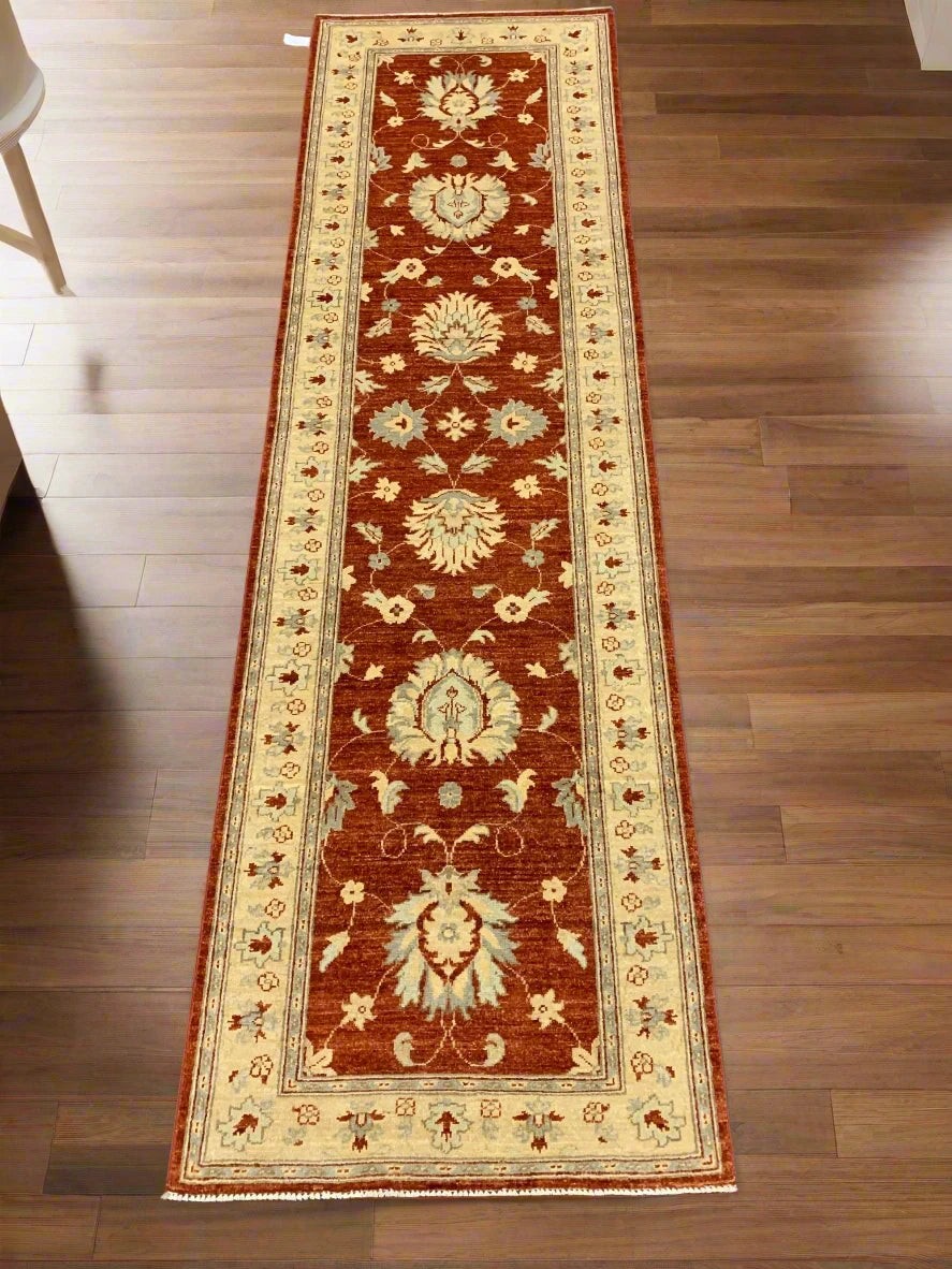 Oushak Ziegler 2′ 9″ X 10’Handmade Wool Runner Rug # 10505