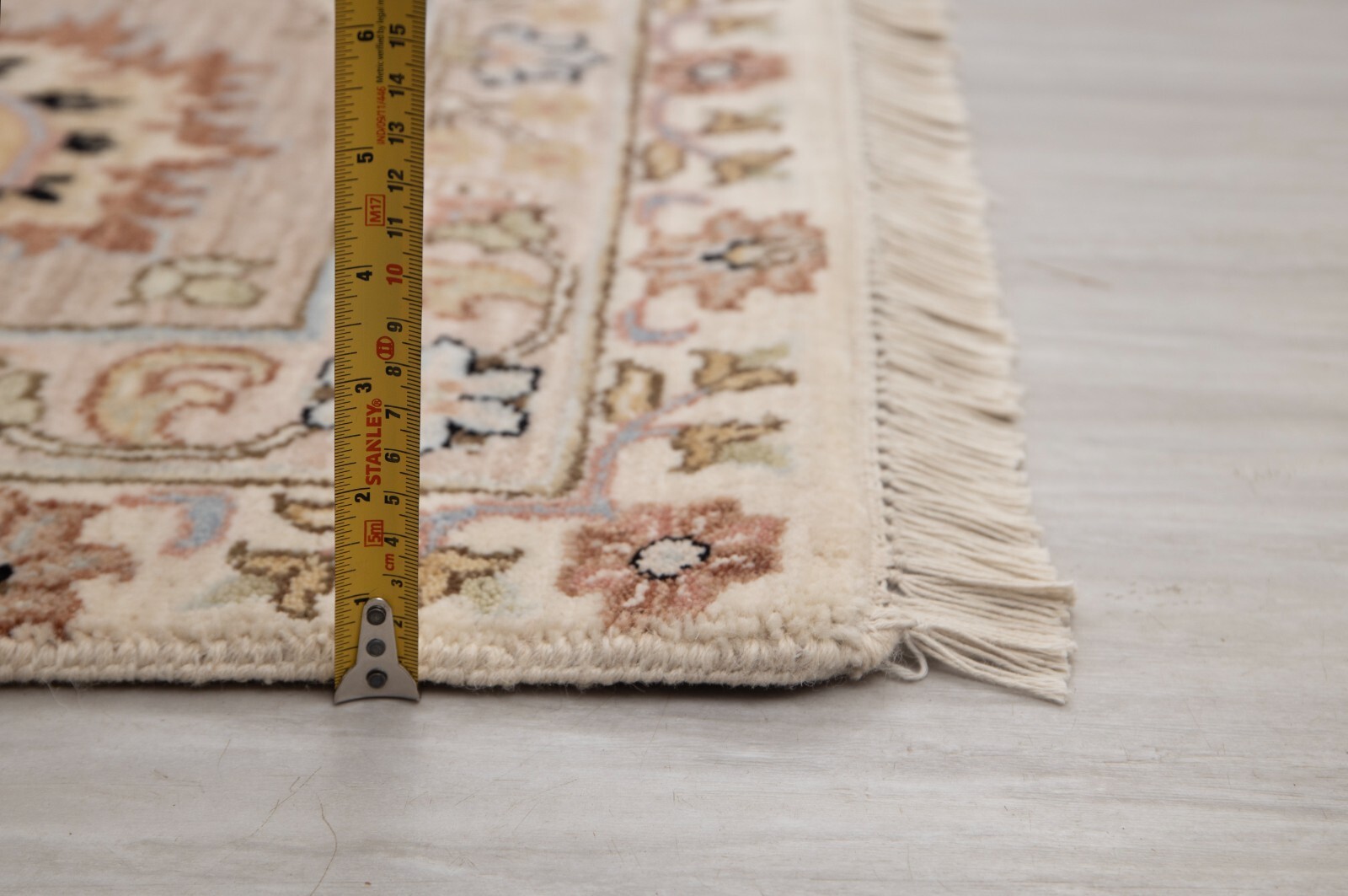 10×14 Ivory Light Brown Peshawari Reproduction Fine Quality Wool Handmade Rug