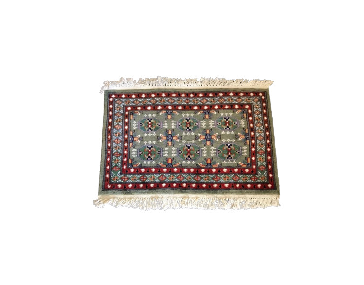 Bukhara Modern design Accent Silk Wool Rug 30 x 19 inches