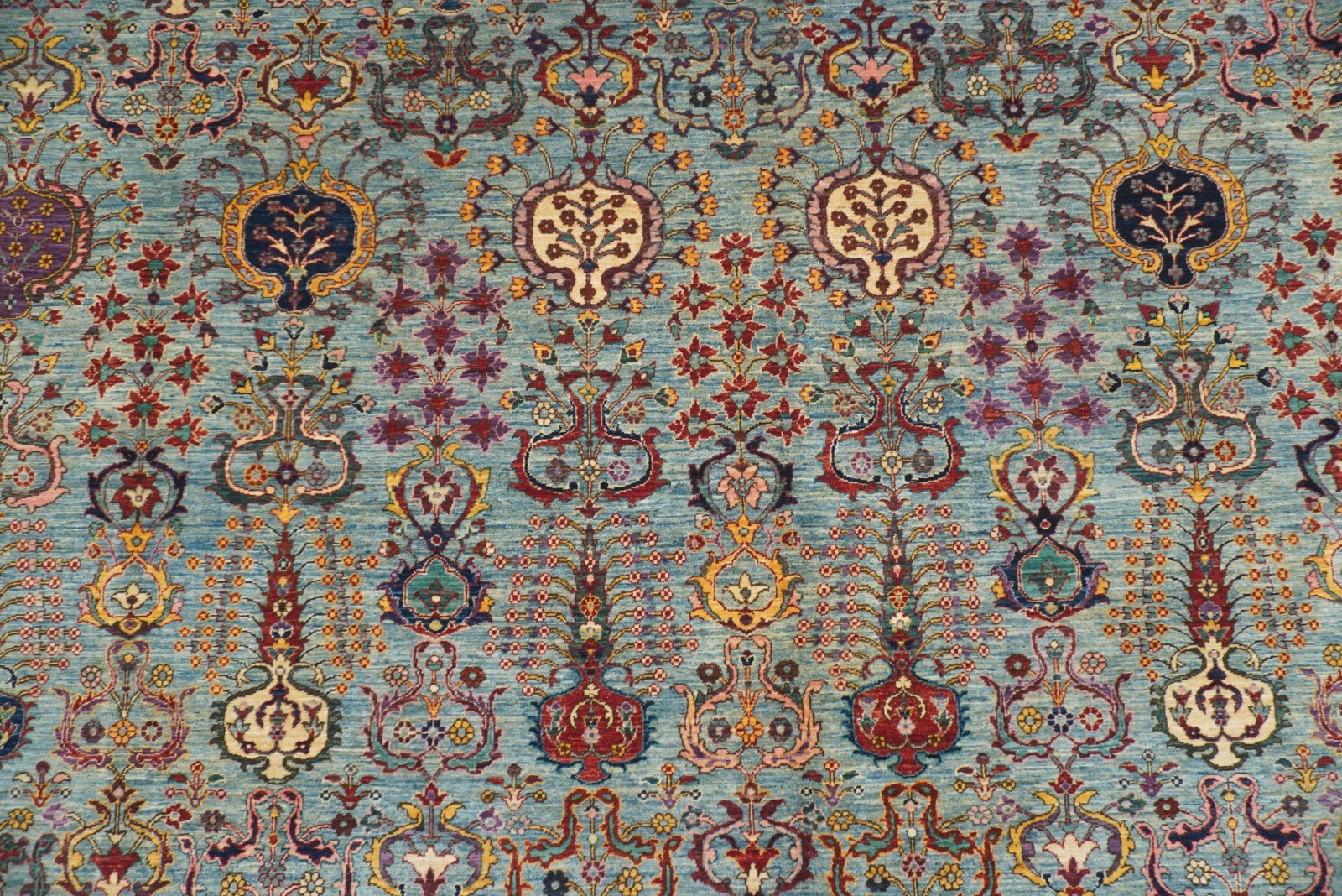 12×18 ft Blue Bidjar Afghan Fine Hand Knotted Wool Traditional Rug
