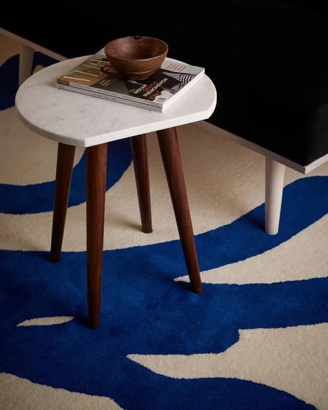 Handmade Hand Tufted NZ Soft Wool Carpets Geometrical Design Premium Quality Car