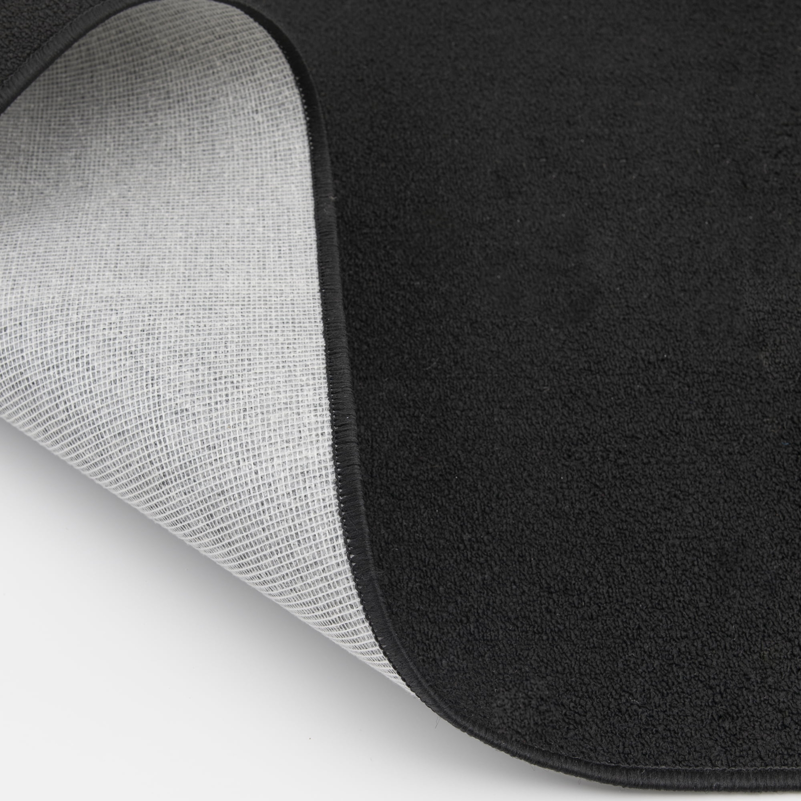 INDOOR BLACK AREA RUGS Low Pile Durable Multiple Sizes