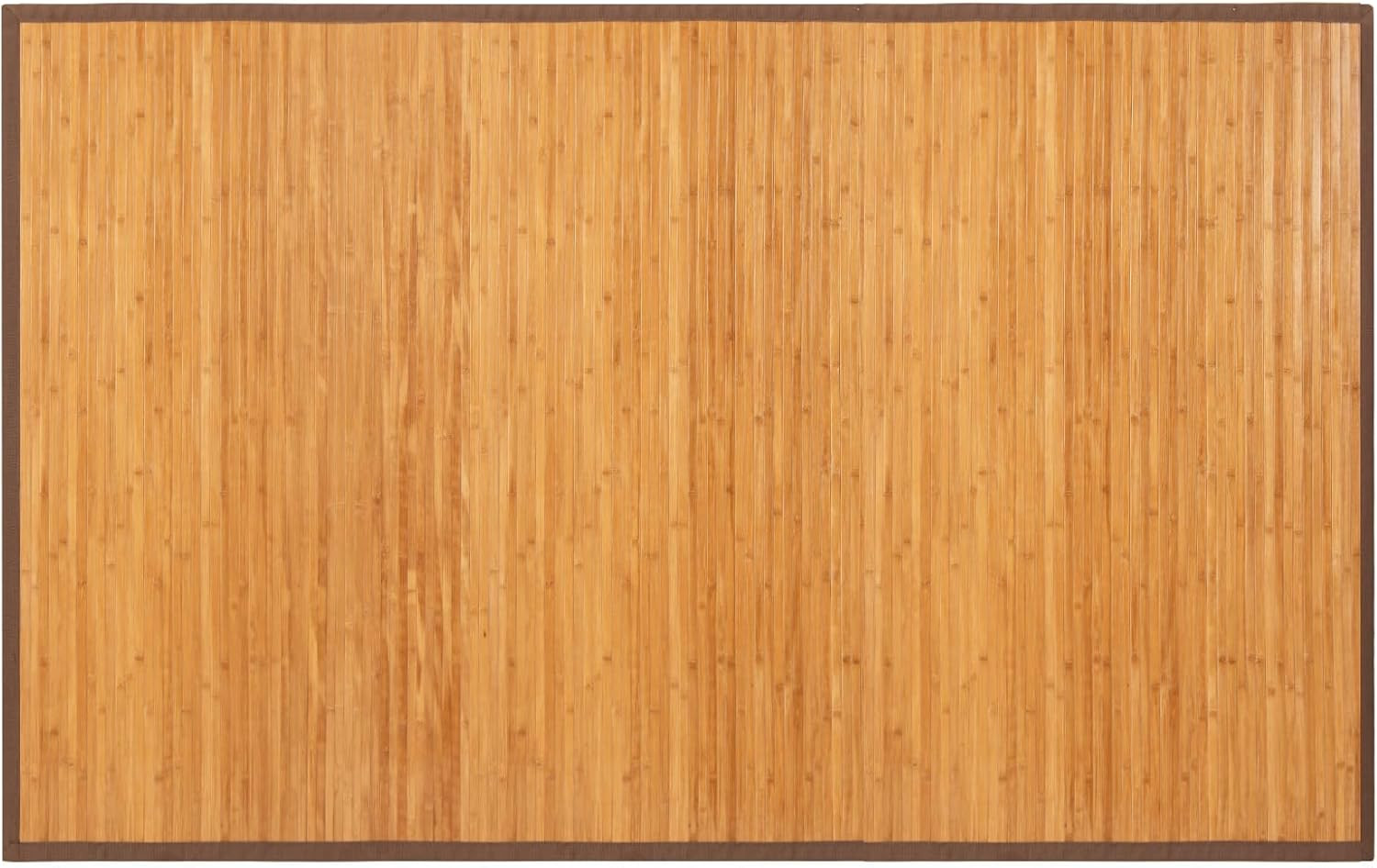 Natural Bamboo Area Rug 5’X8′ with Anti-Slip Backing for Indoor Use