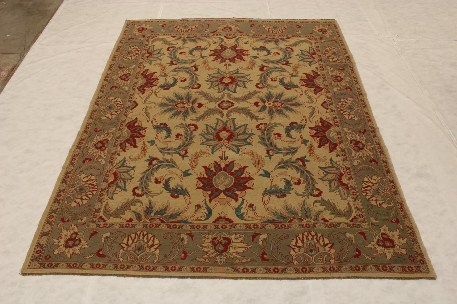 9’1″ x 11’10” ft. Pakistani Somak Design Hand Knotted Oriental Wool Area Rug