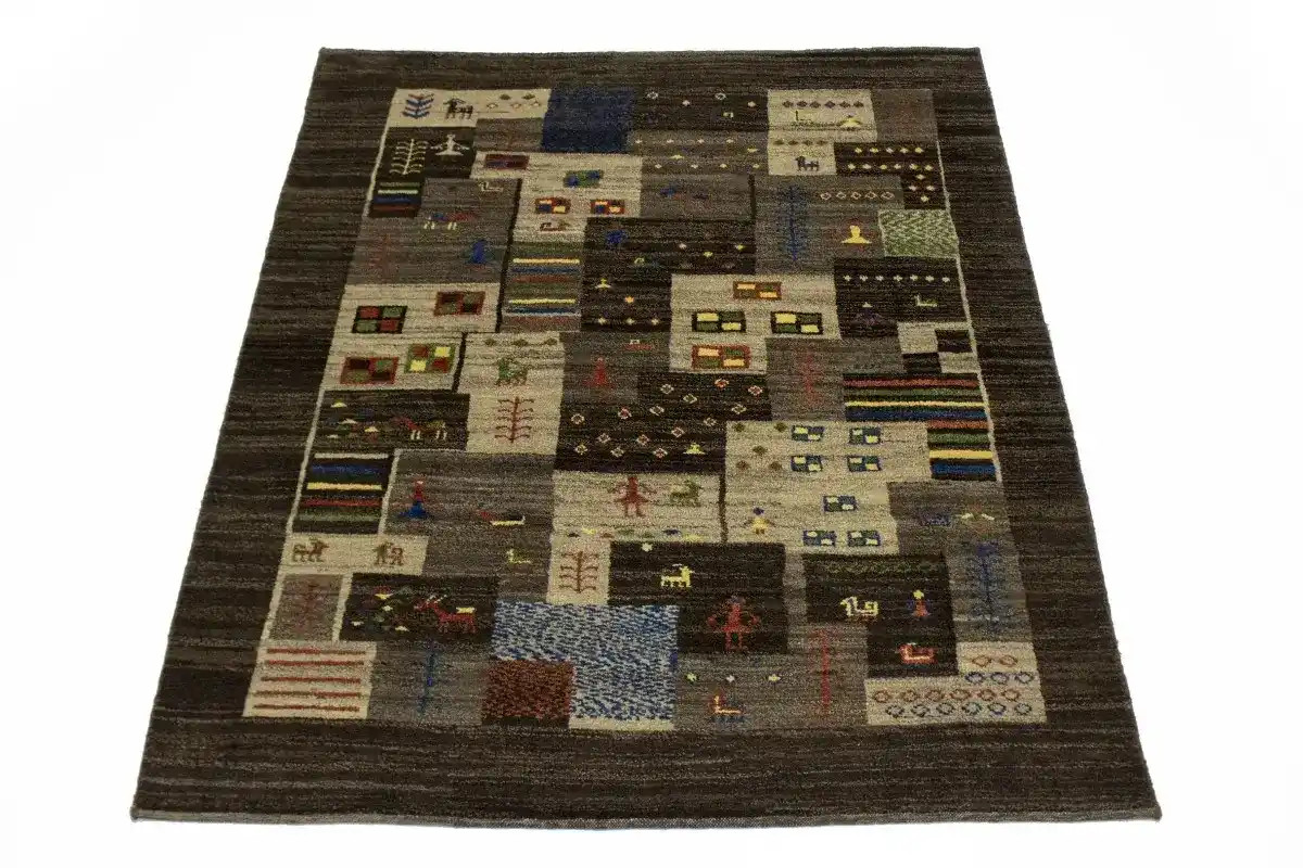 Handmade Contemporary Tribal Plush Gabbeh Rug Oriental Area Carpet 5’2X6’5 ft