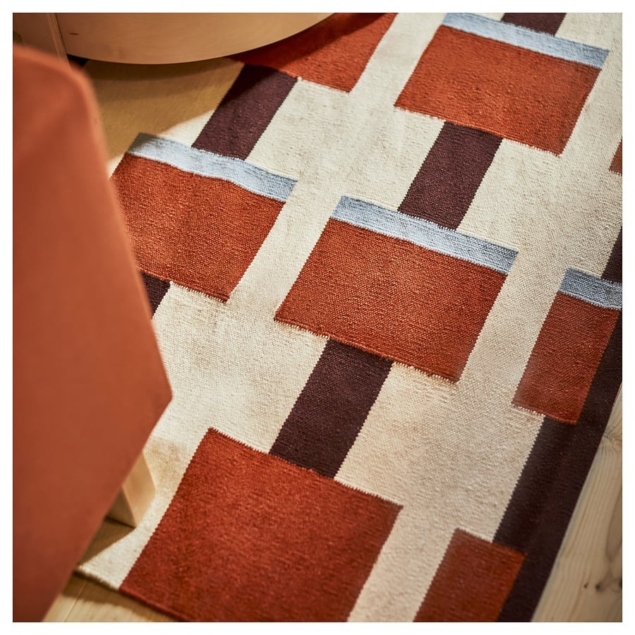 IKEA STOCKHOLM 2025 Flat Weave Rug Scandinavian Swedish Kilim Rug 7’10″×11’6″ Ft