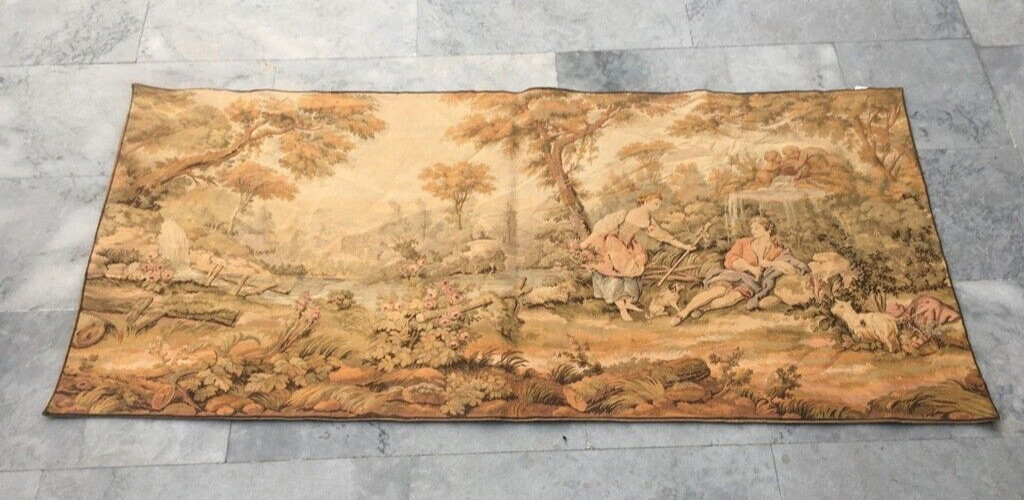 Vintage Tapestry,French Tapestry Romantic Wall Hanging Tapestry Home Decor2x5ft