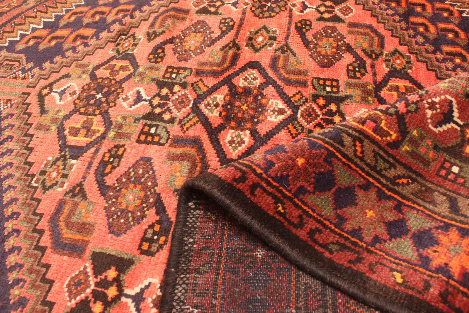 Vintage Traditional Hand-Knotted Area Rug 4’5″ x 6’7″ Oriental Wool Carpet