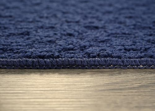 Garland Rug Town Square Navy Blue 2 X 12 Non Slip Area Rug For Living For
