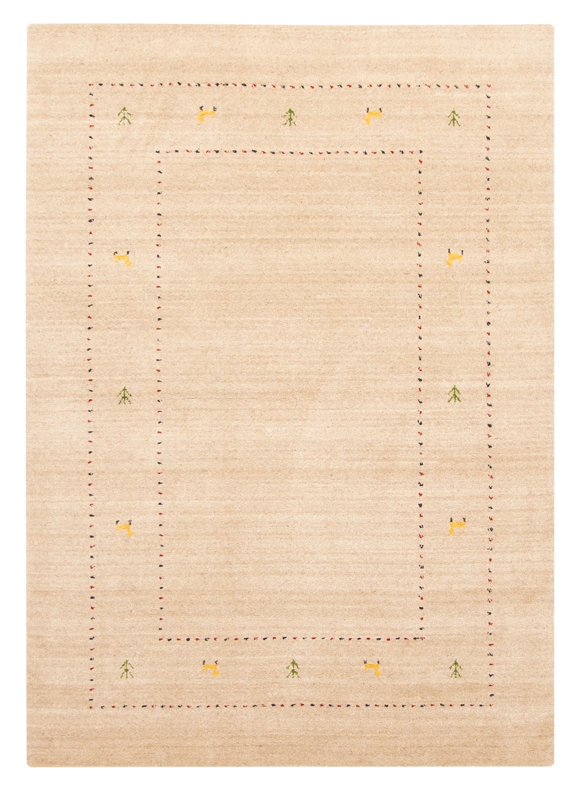 Vintage Traditional Hand-Knotted Area Rug 4’0″ x 5’9″ Oriental Wool Carpet