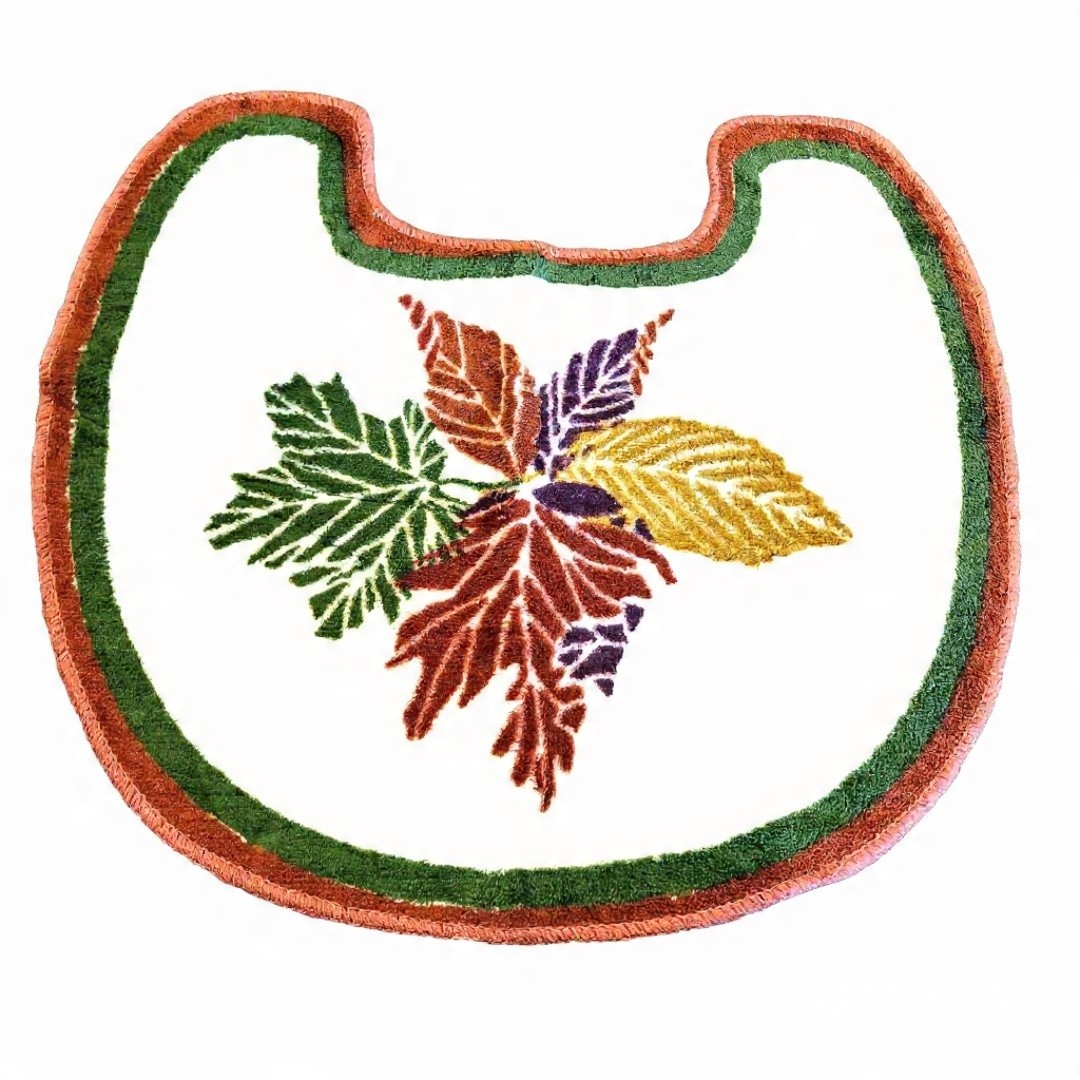 Thanksgiving Autumn Leaves Fall Bath Mat Toliet Floor Rug Home Decor 25″X22″