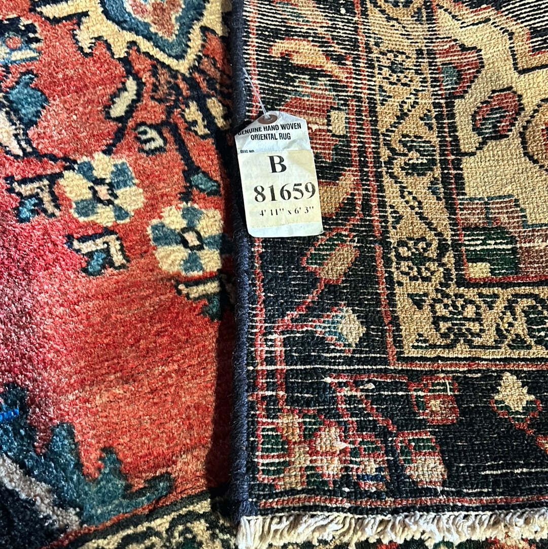 5′ x 6′ Red Orange Perssiaan Hammadan Rug 81659