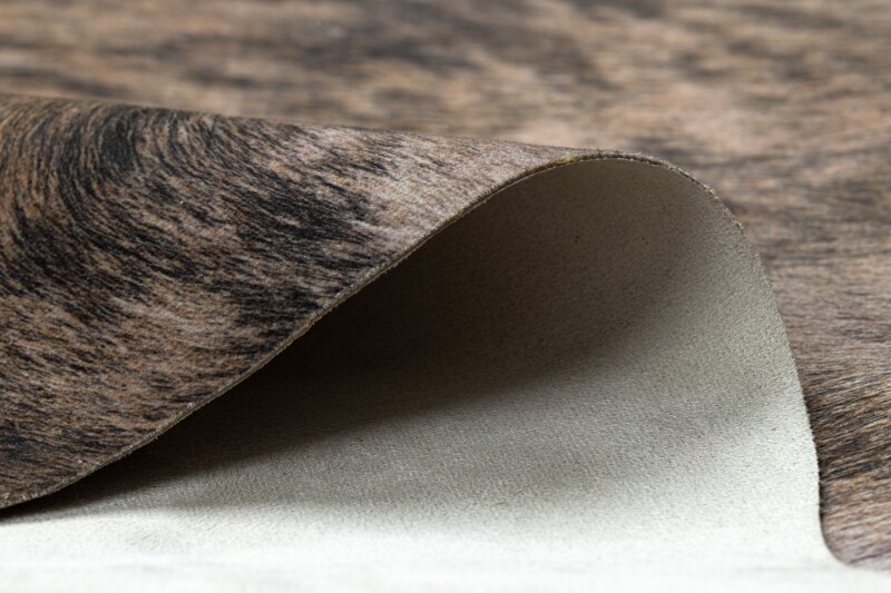 Modern Rugs ” Cow Hide ” Artificial Cowhide, Cow Braun Black Printed