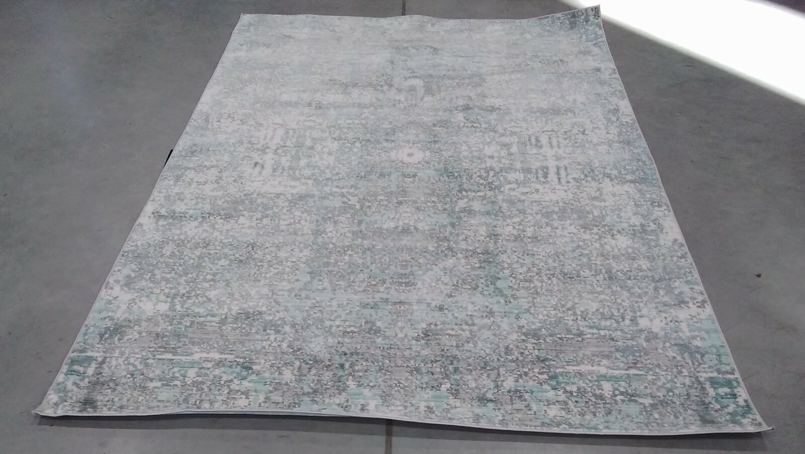 TEAL / MULTI 6′ X 9′ Back Stain Rug, Reduced Price 1172701757 MYS971A-6