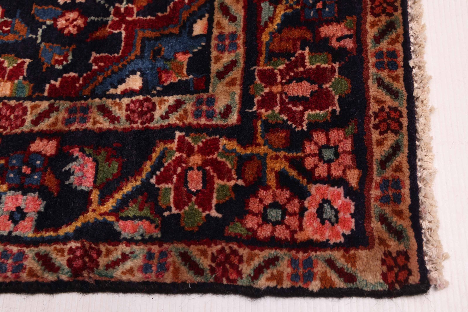 3’7″ x 10’4″ Vintage Hand-knotted Runner Rug Traditional Oriental Wool Carpet