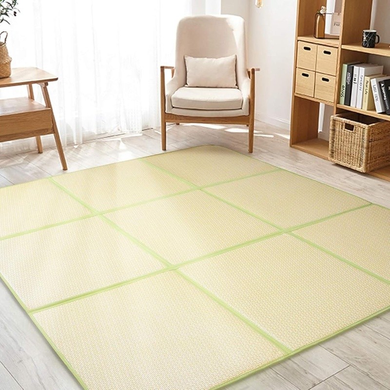 Large Rattan Tatami Mat Soft Eco-friendly Memory Foam High Pile Anti-slip Rug US