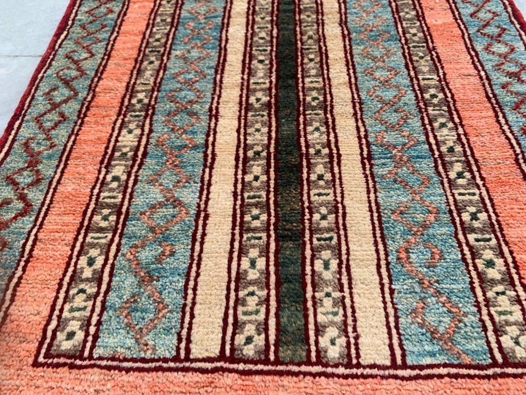 2×3 ft Vintage Afghan Traditional Rug Handmade Rugs Oriental Wool Rug Area Rug