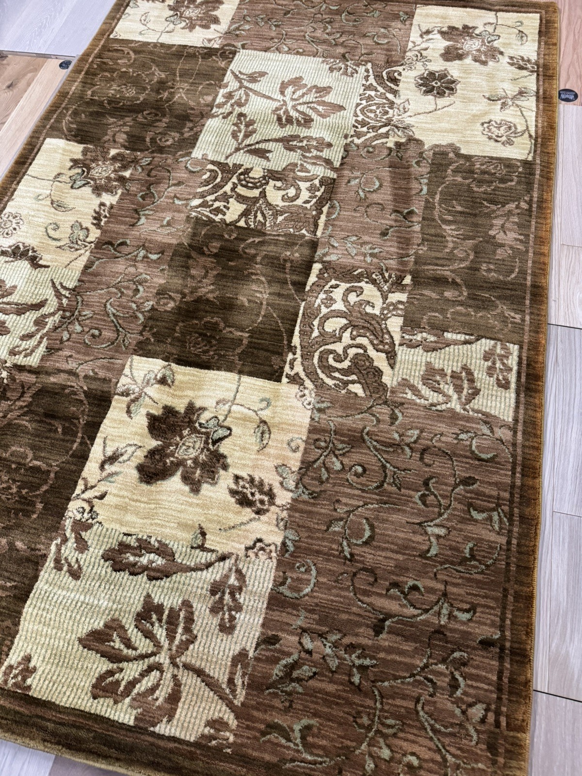 Karastan East Winds Coll. Jakarta-Neutral 5’3×8′ 100% Eversoft Nylon rug ::NEW::