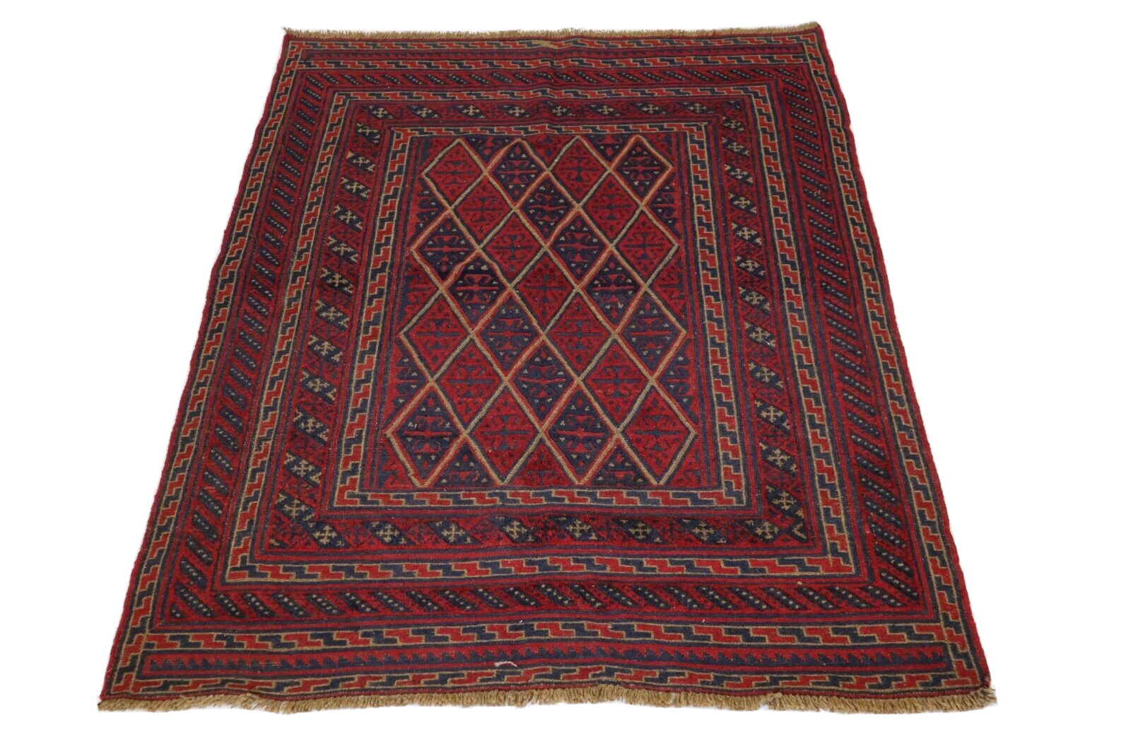 4’11” x 6’6″ ft. Afghan Tribal Vegetable Dye Hand Knotted Oriental Wool Area Rug