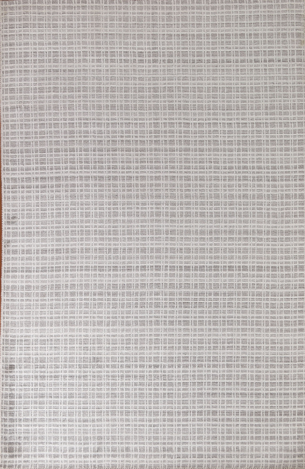 Handmade Modern Gabbeh Style Area Rug 6×8 Ft Beige / Gray Geometric Wool Carpet