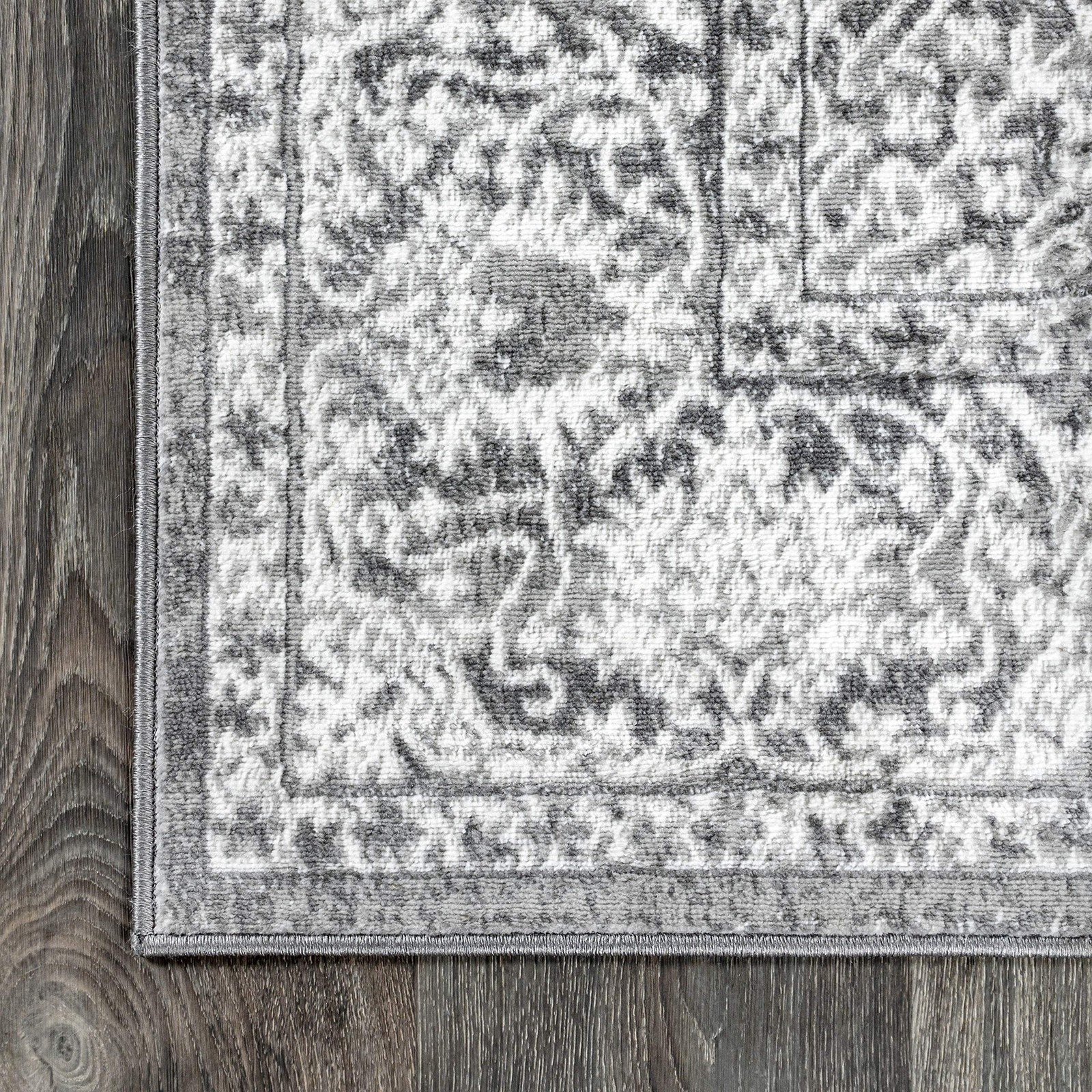 Jonathan Y Modern Vintage Medallion Light Gray 5 Round Indoor Area Rug Country