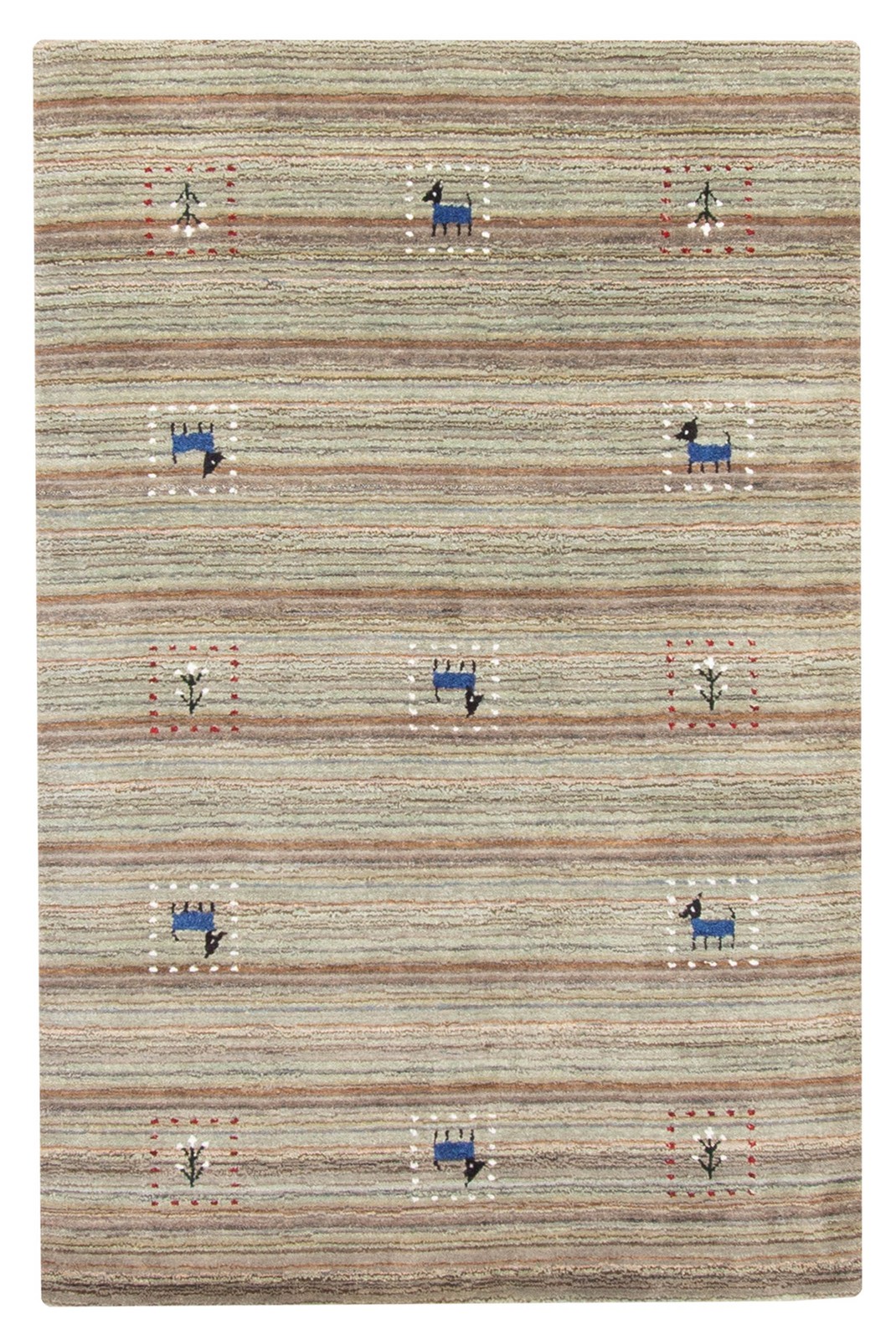 Hand loomed Area Rug 3’2″ x 4’11” Traditional Wool Oriental Carpet