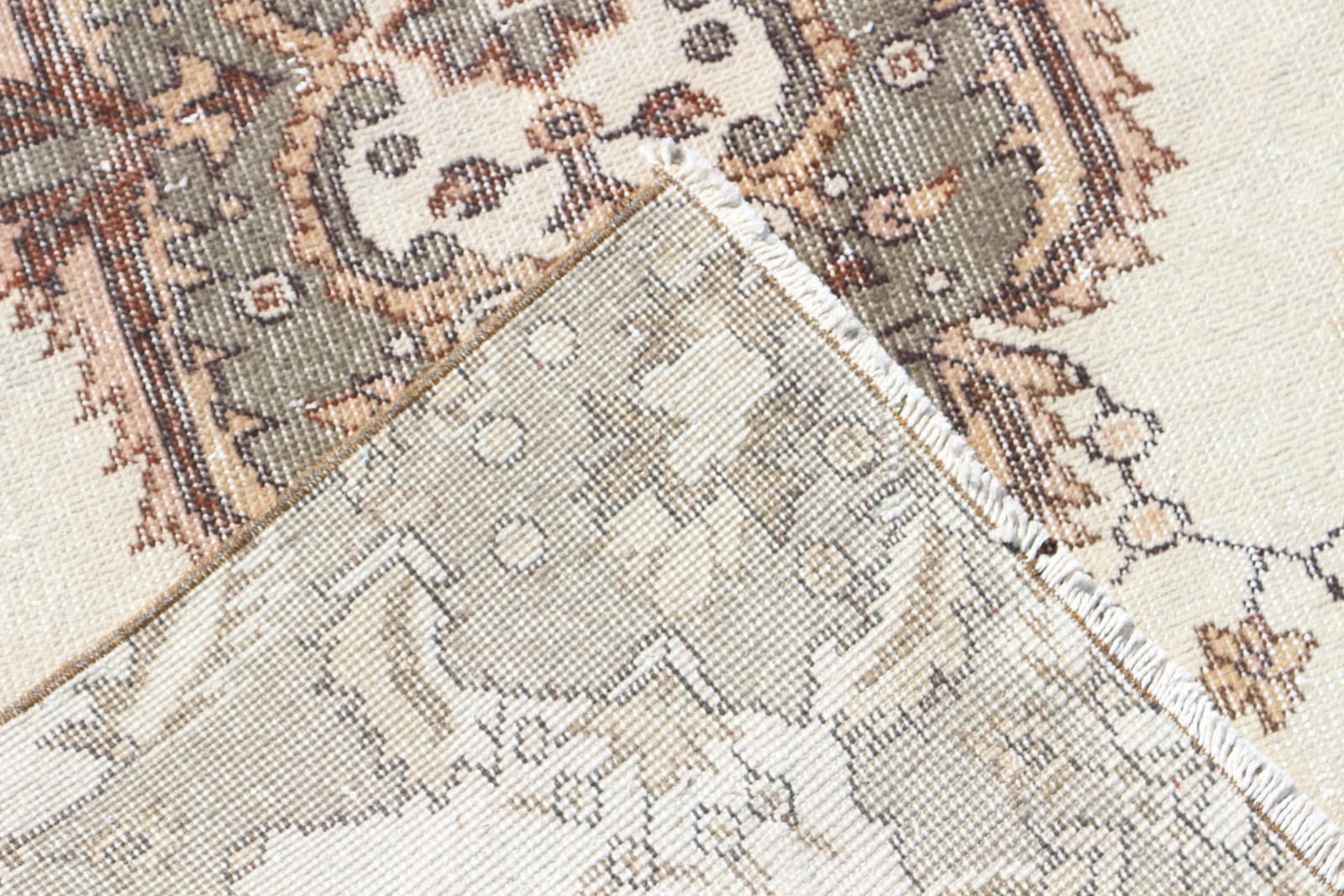 3,9×6,7 ft Rug, Area Turkish Rug, Brown Oriental Rug