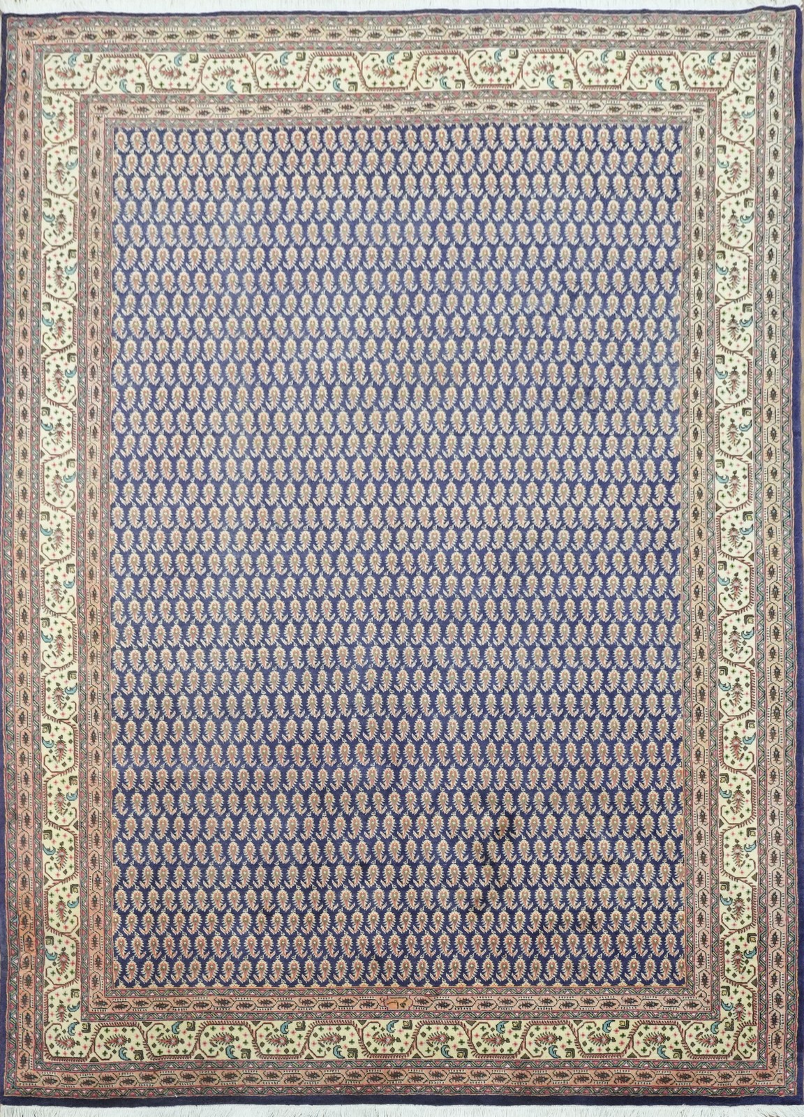 Classic Handcrafted Oriental Area Rug 7×10 Paisley Wool handmade Room Size Rug