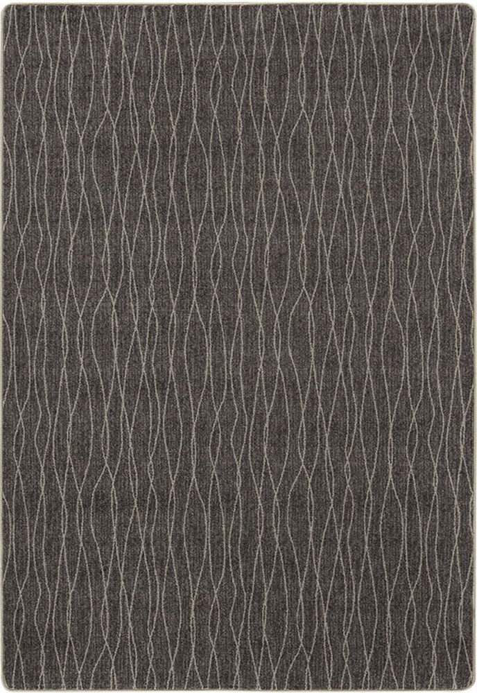 10×13 Milliken Black Geometric Area Rug Flow II CHARCOAL – Aprx 10 9 x 13 2