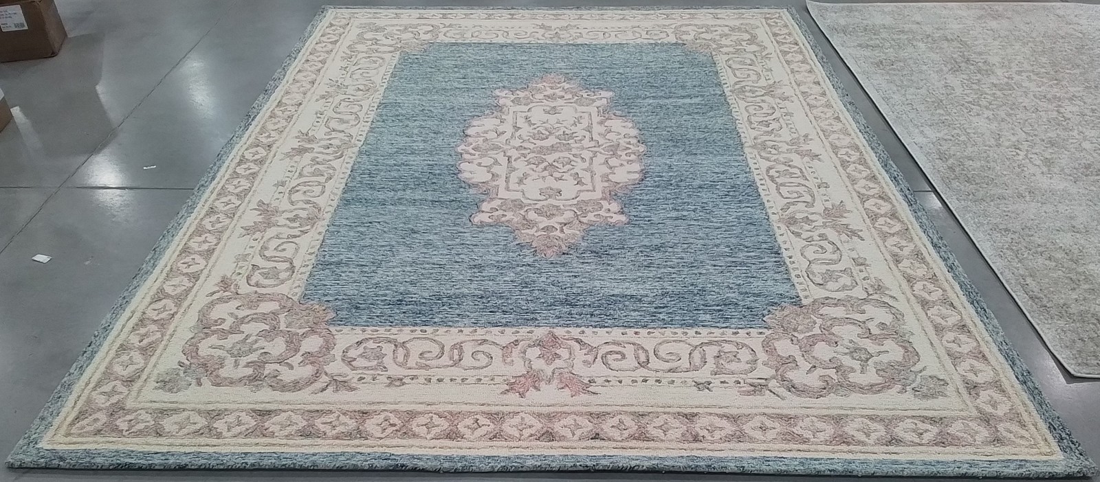 BLUE / PINK 8′-0″ x 10′-0″ Back Stain Rug, Reduced Price 1172798548 AUB101M-8