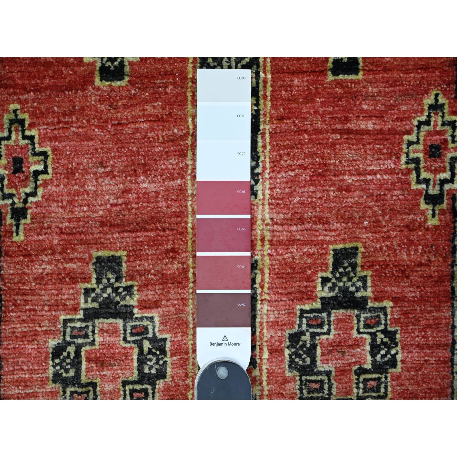 2’7″x11’2″ Indian Red Peshawar With Berber Influence Runner Oriental Rug R89615