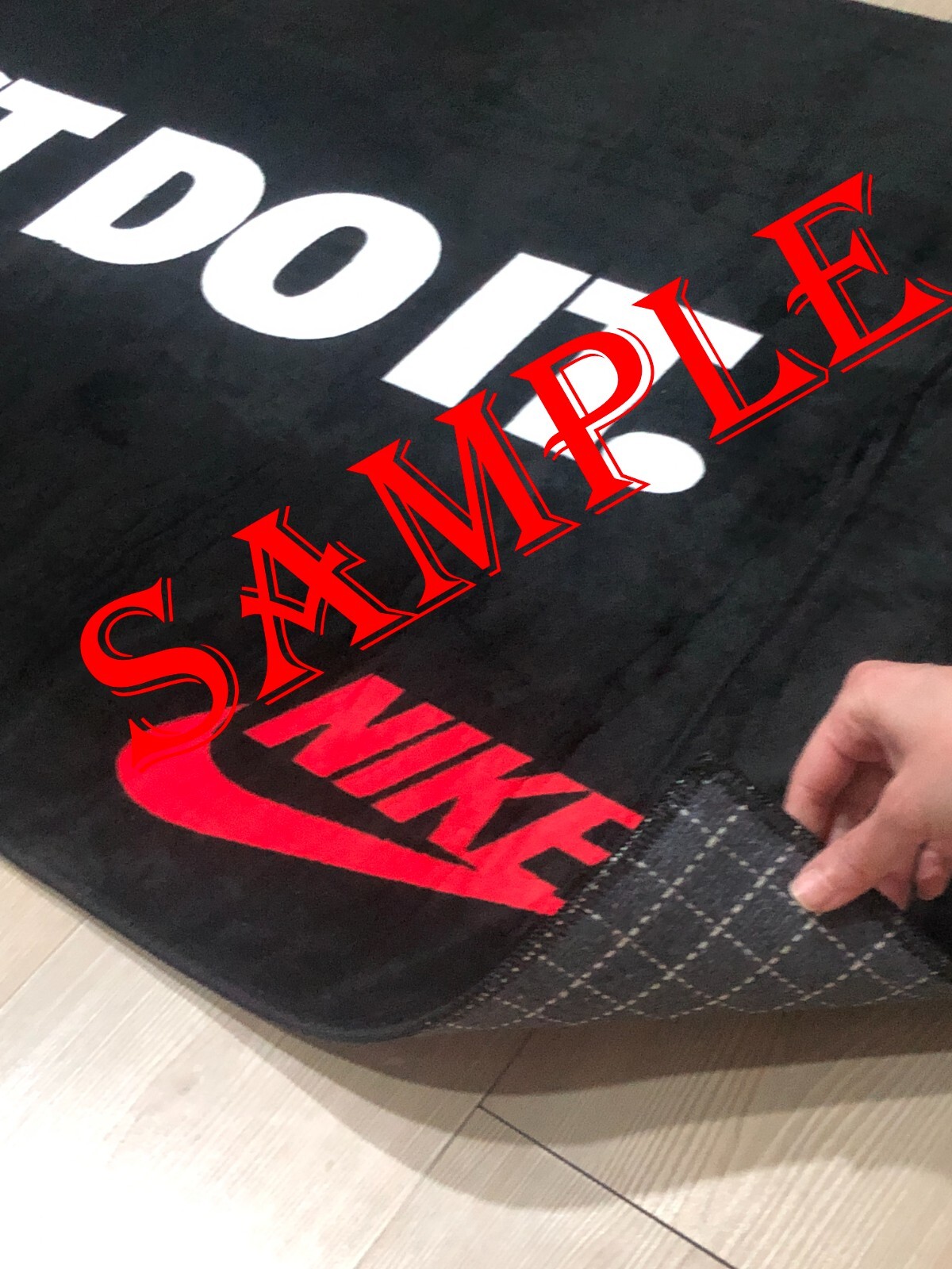 Red rug, sneaker rug, sneaker room rug, shoe rug, hypebeast rug