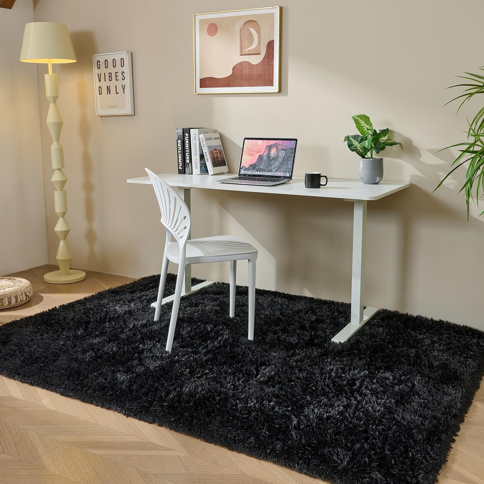 Fluffy Area Rugs for Bedroom – Soft Plush Shag Rug for Living Room Nursery Ro…
