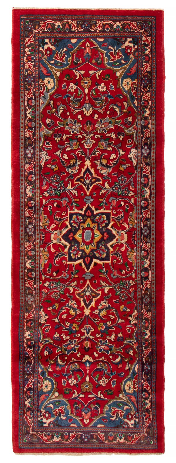 3’6″ x 10’4″ Vintage Hand-knotted Runner Rug Traditional Oriental Wool Carpet