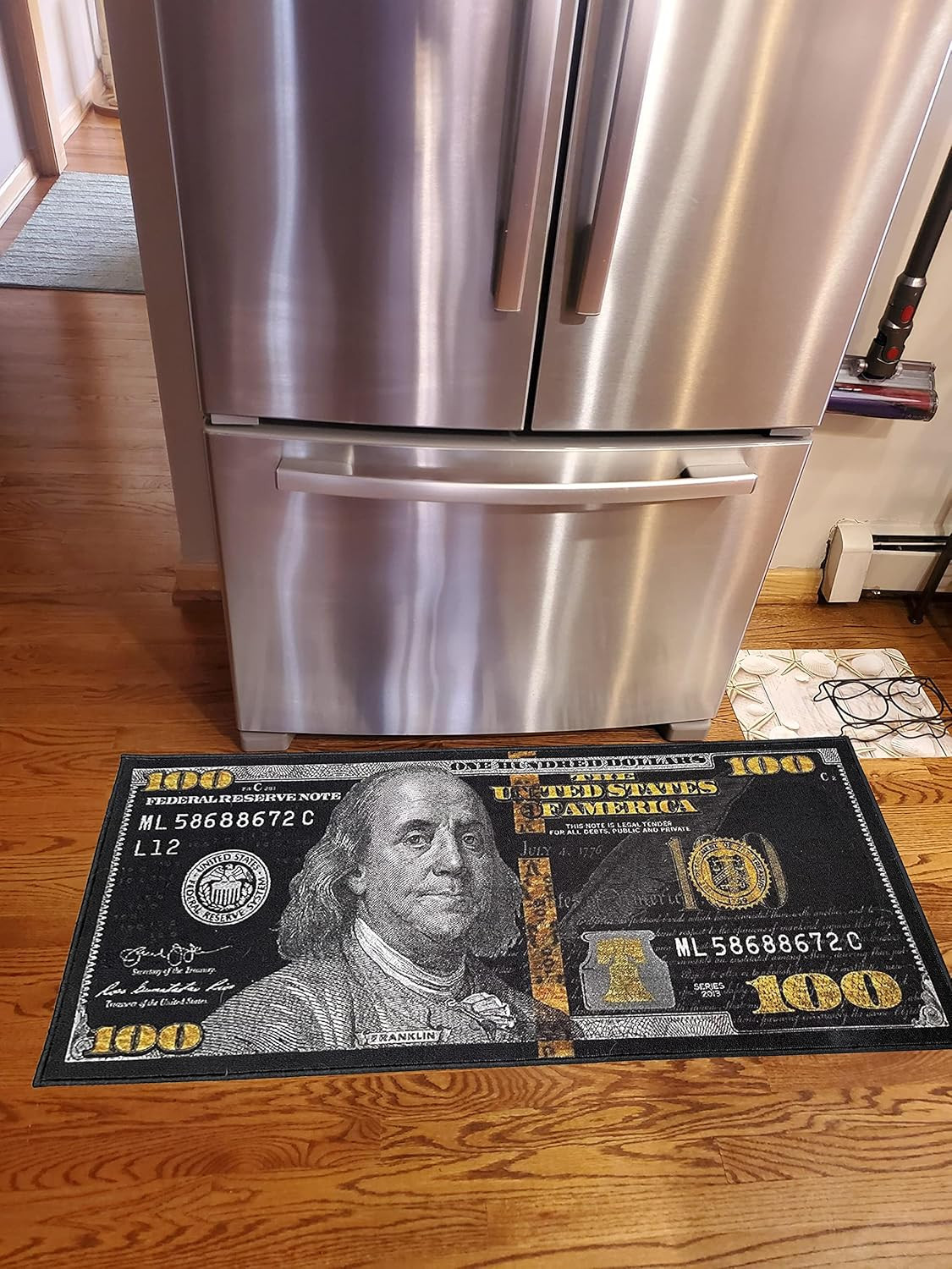 Black Money Rugs 100 Dollar Bill Area Rug Door Mat Runner For L