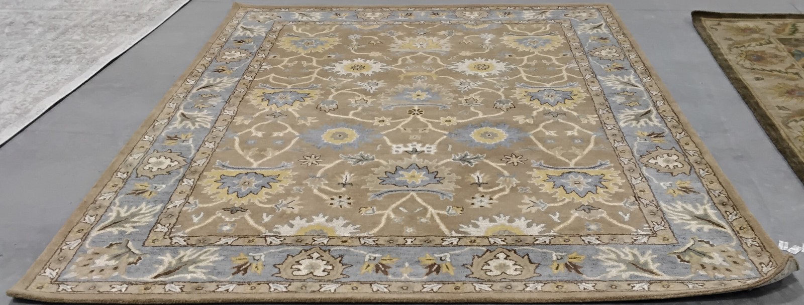 CAMEL / BLUE 8′-0″ x 10′-0″ Hole in Rug, Reduced Price 3172810010 HG652A-8