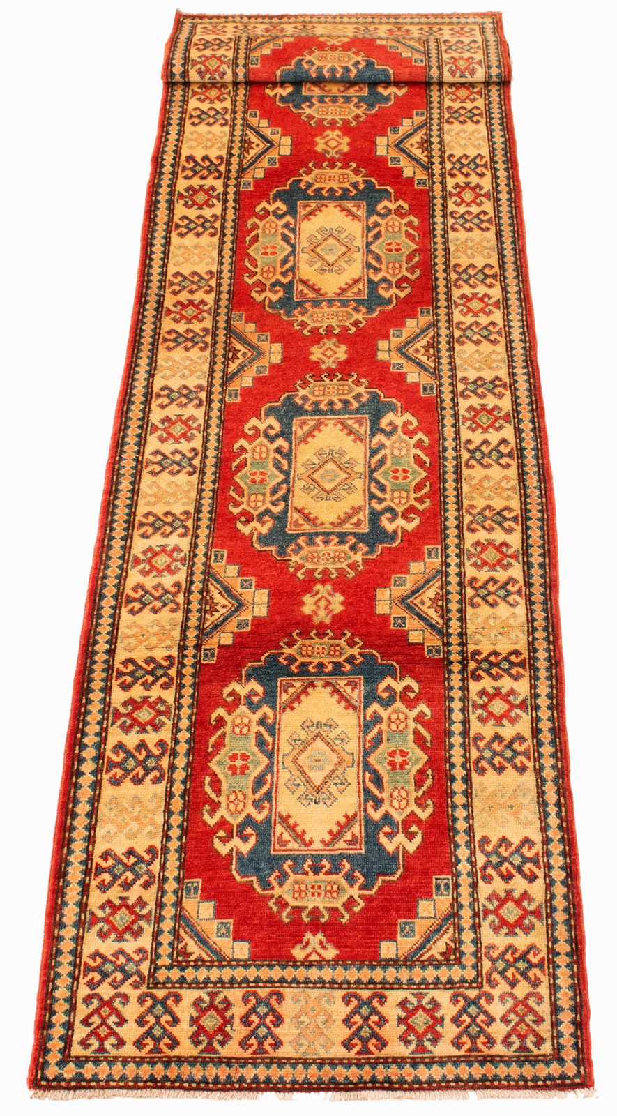 2’10” x 11’1″ Vintage Hand-knotted Runner Rug Traditional Oriental Wool Carpet