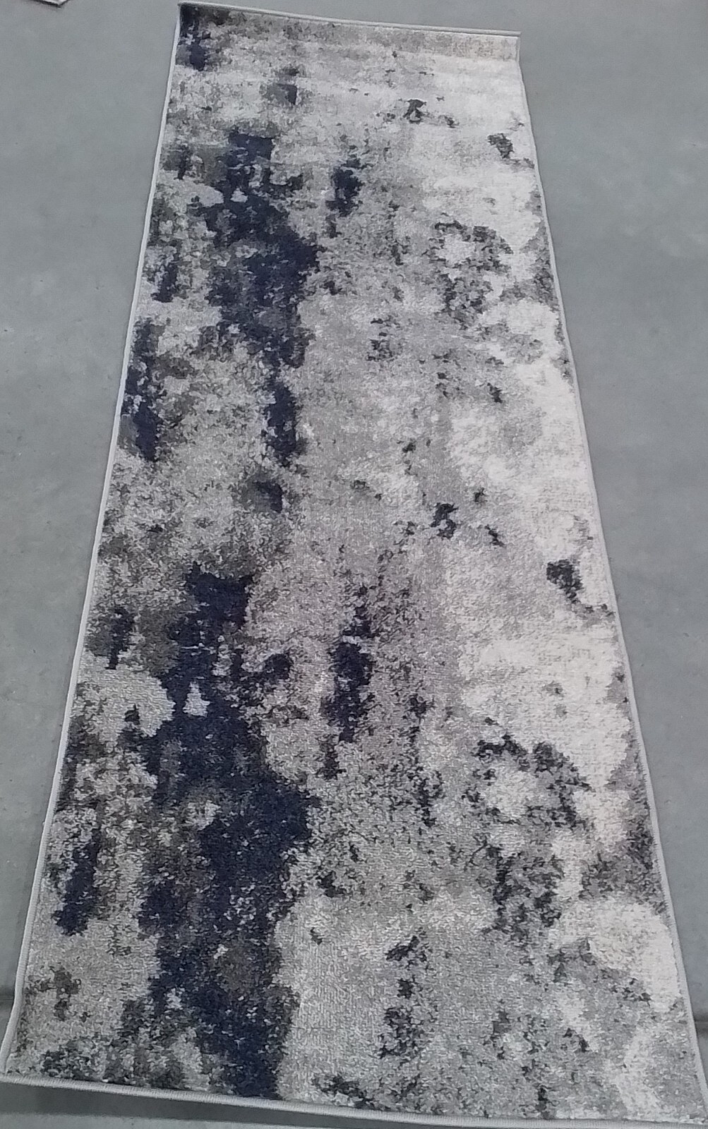 NAVY / GREY 2′-6″ x 8′-0″ Back Stain Rug, Reduced Price 1172761520 ADR134N-28